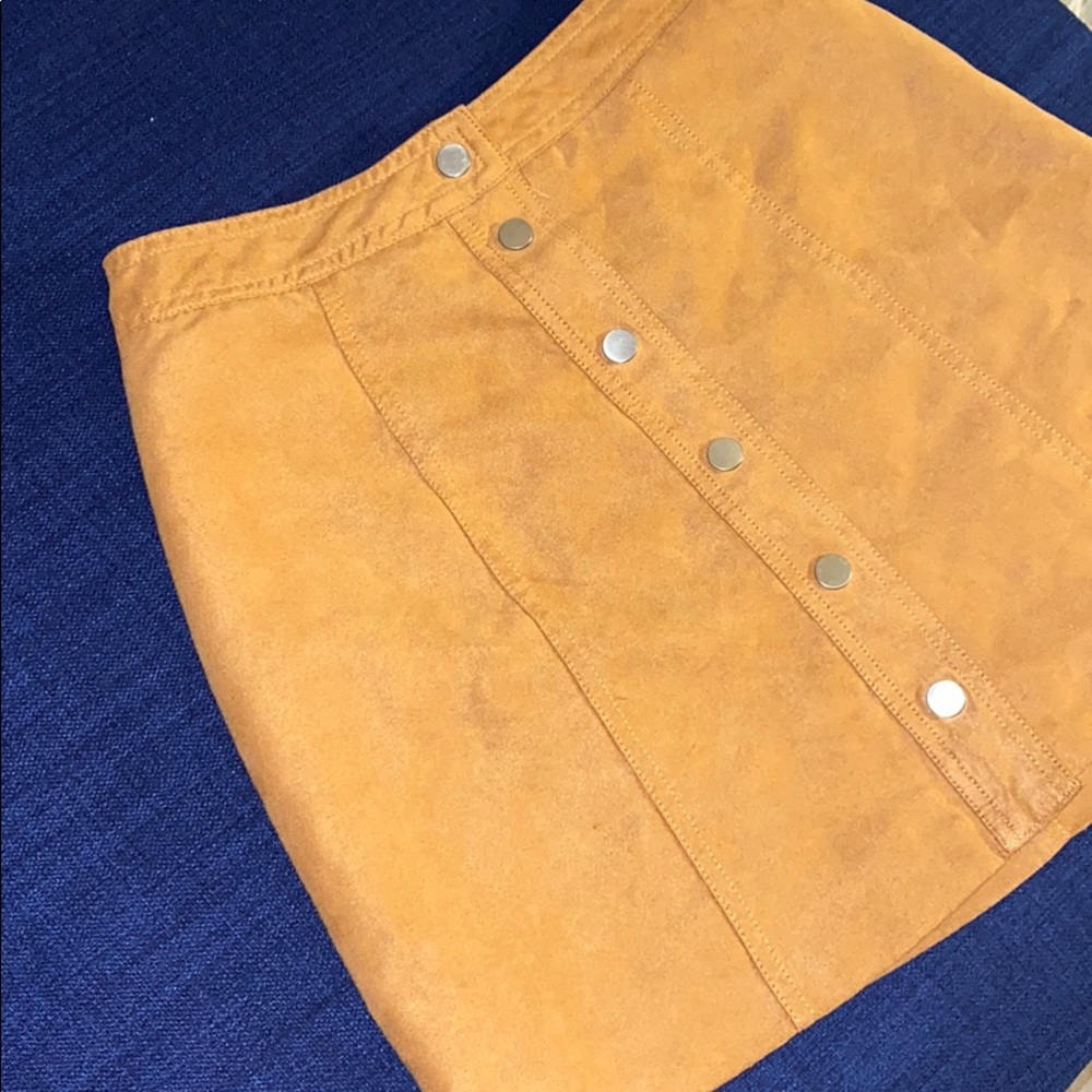 Tan Button Up Skirt